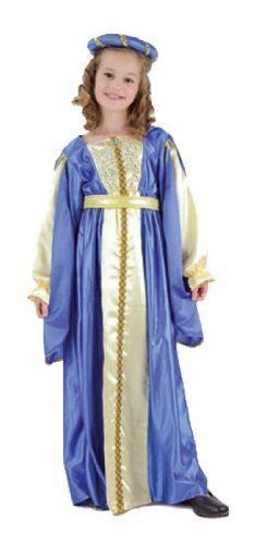 De Chica Azul Real Tudor Medieval Disfraz De Princesa