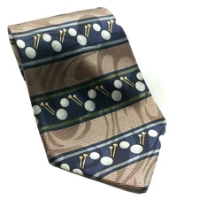 Steven Harris Golf Balls Golf Tees Sport Novelty Polyester Necktie