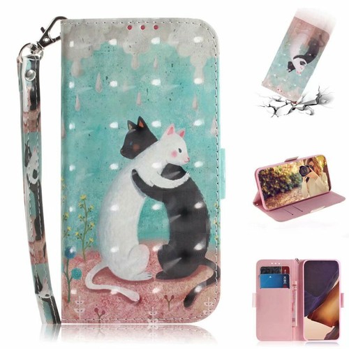 3D Cat Panda Dog Flower Wallet Phone Case For Samsung S8 S9 S10 S20 S21 S22 S23 - 第 35/49 張圖片