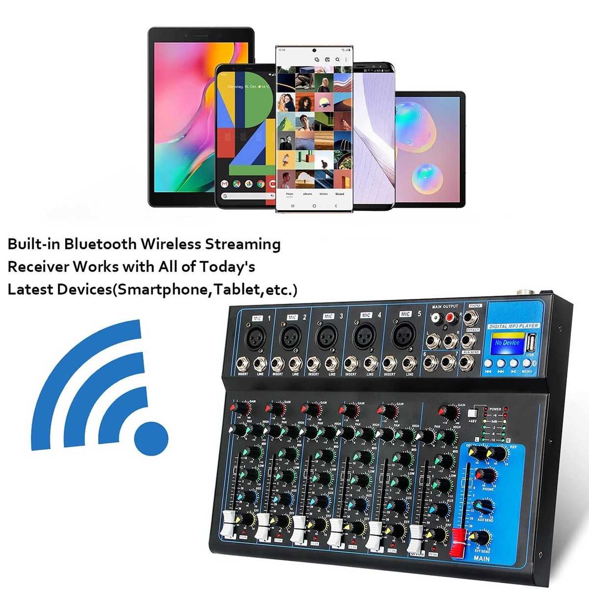 美品 Depusheng HT7 Bluetoothポータブルオーディオミキサー Amazon | Depusheng HT7 Bluetoothポータブルオーディオミキサー