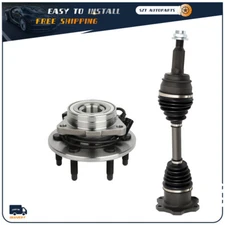 Front CV Axle Shaft Wheel Hub Bearing For 1999-2006 Chevy Silverado Sierra 1500