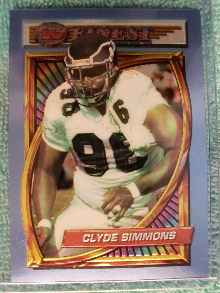1994 TOPPS FINEST CLYDE SIMMONS #103 PHILADELPHIA EAGLES - Image 2 of 4