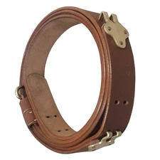 WWII US M1 GARAND RIFLE M1907 LEATHER CARRY SLING COPPER-BROWN COLOR