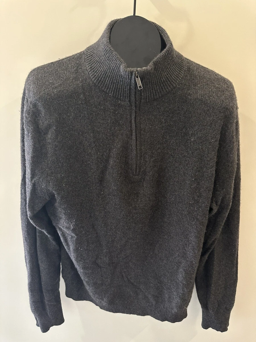 men's recycled cashmere 1 4 zip sweater