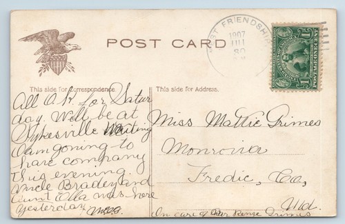 Postcard State Capitol Atlanta GA Georgia Posted 1907 - Picture 2 of 2