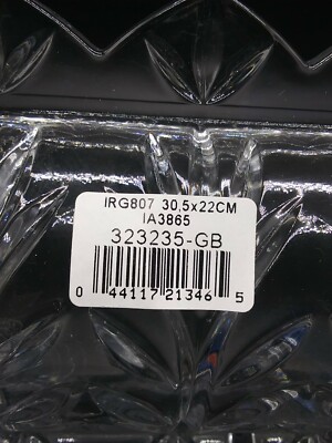 Fifth Ave Crystal 12 in X 9 in 4 Section Relish Tray Made in