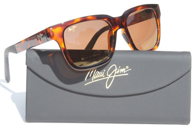 MAUI JIM Mongoose POLARIZED Sunglasses H540-10 Tortoise/Bronze Italy NEW