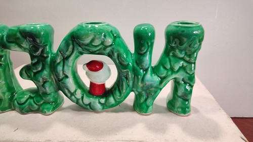 Vintage 1960 Holt Howard NOEL Candle Holder - Picture 6 of 10