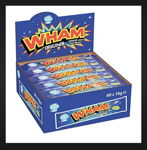 Full Case Original Retro Wham Chew Bars 60 Bars Only £11.49 UK Tracked Postage - Picture 2 of 2