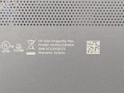 HP Elite Dragonfly Max (4A0S2US) 13" FHD Touch I7-1165G7 512GB SSD 32GB W11P - Afbeelding 17 van 17