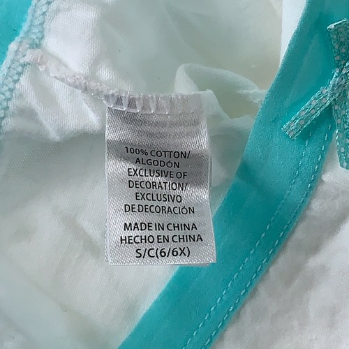 K-Mart Girls Size Small 6/6X White Colorful Band Cotton Briefs 5 Pack New - Picture 2 of 3