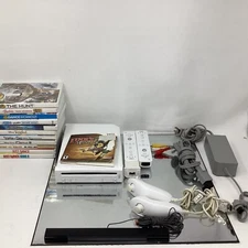 Nintendo Wii Video Game Console System RVL-001 Complete With 12 Games