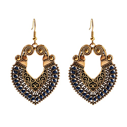 Mujeres Boho Patrón Retro Puño Ahuecado Elegante Gancho Pendientes Joyería Regalo - Imagen 69 de 140
