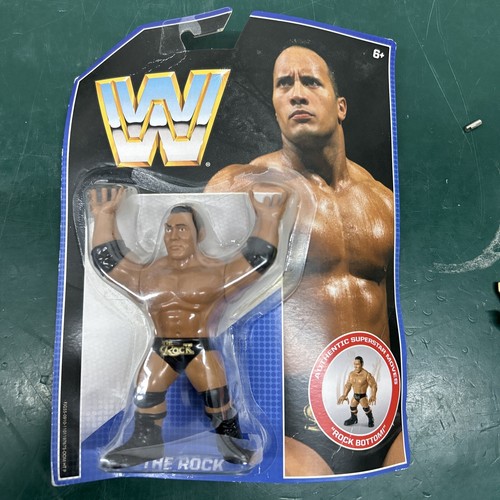 BNIB WWE MATTEL RETRO SERIES 2 THE ROCK WRESTLING ...