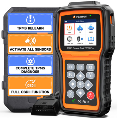FOXWELL T2000 Pro TPMS Relearn Tool Activate/Relearn All Sensors TPMS Scan Tool