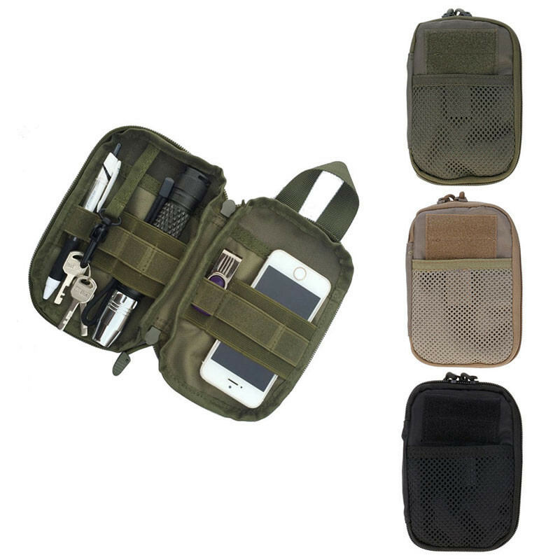 Tactical Molle Pouch Belt Waist Pack Bag Militaire Waist Fanny Phone