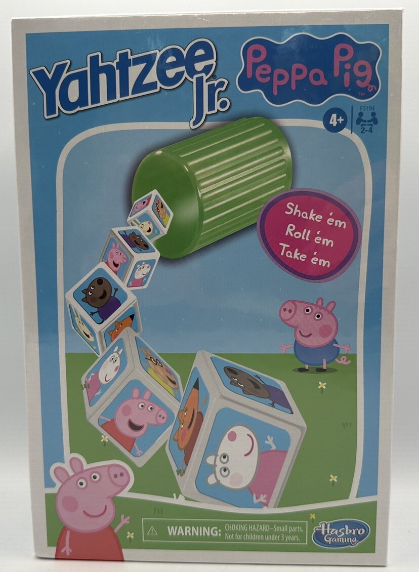 Peppa Pig Yahtzee Jr. For Kids Age 4+ Hasbro Gaming Brand New Eone 2021