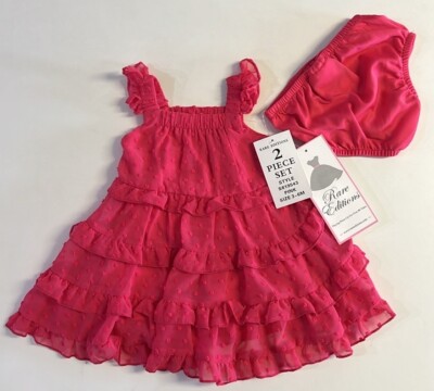 NWT Rare Editions Rare Editions Baby Girls Dot C Pink 3-6M