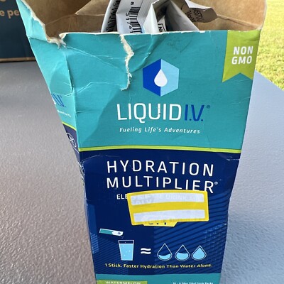 Liquid IV Hydration Multiplier Electrolyte Drink Mix Watermelon 9 Pks Exp 04/24