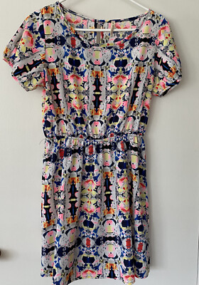 My Beloved Women's dress Size Small Medium Multicolor Casual Short Sleeve