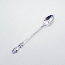 Brocade Baby Feeding Spoon International Sterling Silver 1950 No Mono