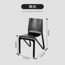 Silla de madera maciza simple silla de comedor apilable medieval sala de estar silla de escritorio