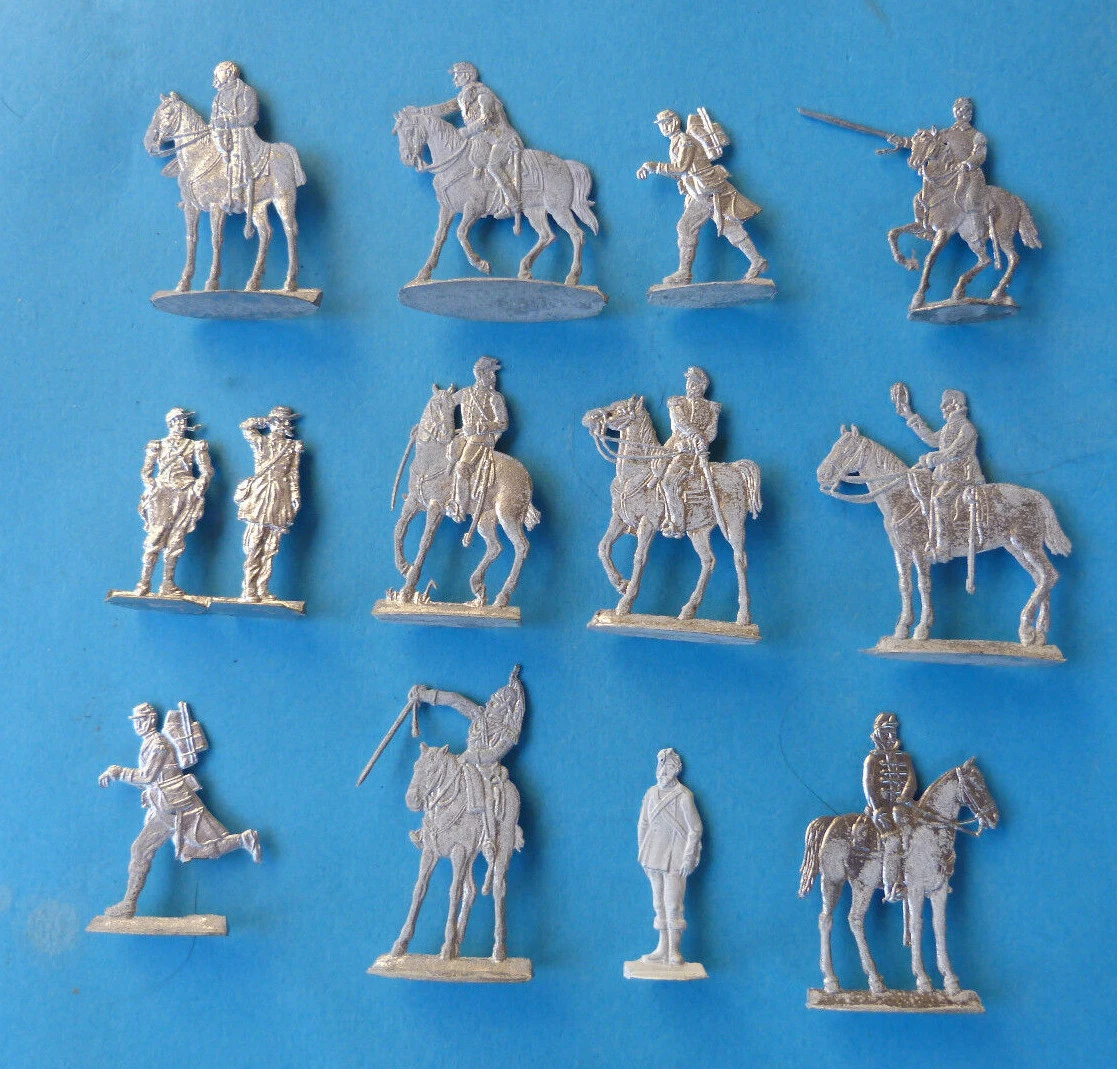 Plats d'étain - Zinnfiguren : 25 soldats français guerre de 1870 - Lot