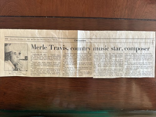 Merle Travis Vintage Photograph - Picture 2 of 2