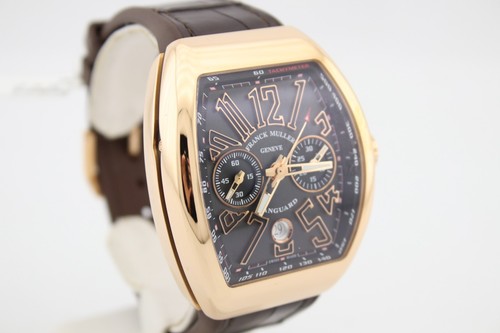 Franck Muller Vanguard Chronograph Automatic 45mm 18k Rose Gold Men's V 45 CC DT - Picture 5 of 12