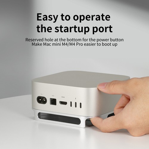 Support de bureau pour Mac Mini M4 / M4 Pro 2024 support de refroidissement à dissipation de chaleur base - Photo 11/18