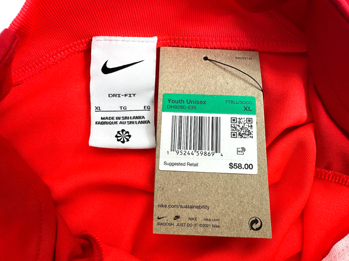 Nike Academy Pro Football-Soccer Drill Top Unisex Kids Size XLarge