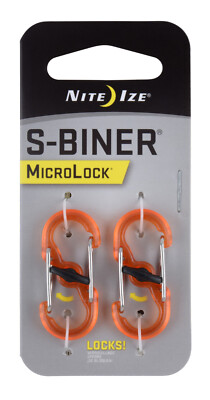 Niteize Karabiner MicroLock  Extra-sicherer Karabiner Kunststoff inkl. Schloss