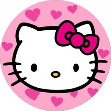 Hello Kitty Essbar  Fabel M&auml;dchen Katzen Tortenaufleger Torte + TEXT