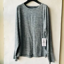 Nine West Active Long Sleeve Top Pockets Thumb Slit Size : L  NWT MSRP $62