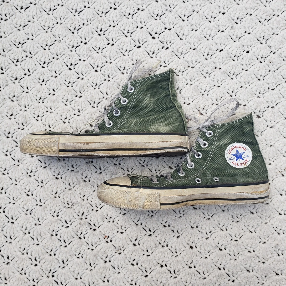 Converse Chuck Taylor All Star Craft Mix High Top (Green Size 4) Unisex Canvas Shoes