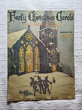 Vintage 1937 Forty Christmas Carol Song Book By Norwood Hinkle