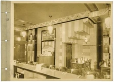 Webster Brothers Linen-Backed Image Of The Art Deco Style Triangle Restaurant