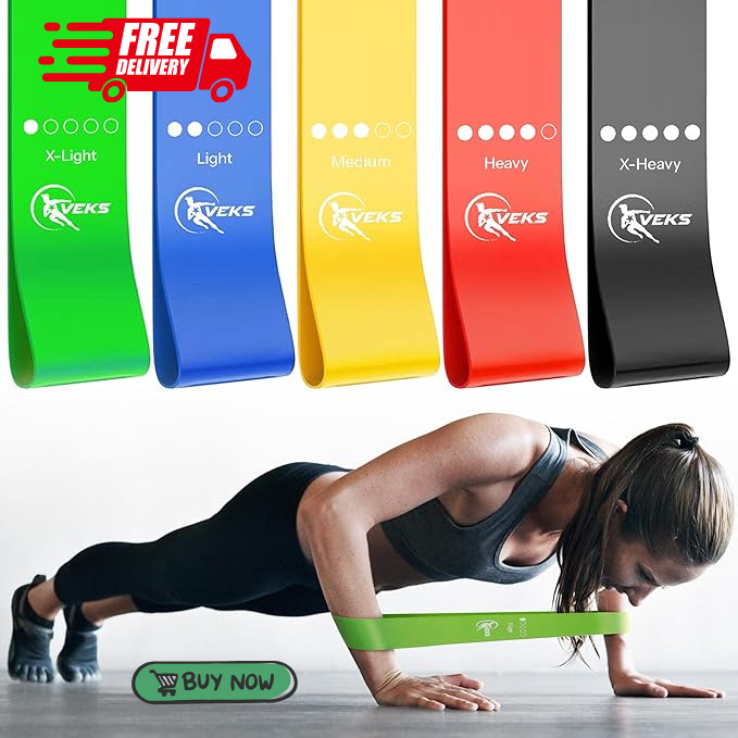 Resistance Bands, Exercise Workout Bands for Women and Men, 5 Set of Stretch
