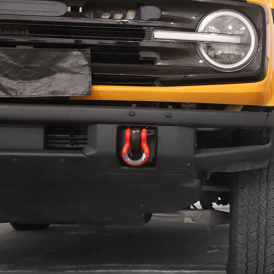 10000LBS Front Towing Anti-loose D Ring Shackles Heavy Duty Tow Hook Universal - Image 3 of 4