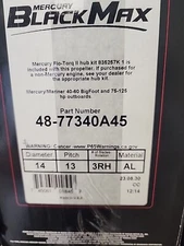 Mercury Mercruiser New OEM Black Max Propeller 14-1/2x19 Prop 48-832830A45 14.5"