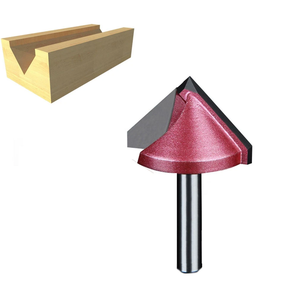 1PCS 6mm X 10mm x 120 Degree Chamfer Chamfering CNC Engraving 3D Router Bit - Image 3 of 4