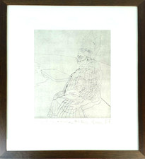 VESCOVO. INCHIOSTRO DA DISEGNO SU CARTA. CORCHETE CARLOS MENSA. 1977.