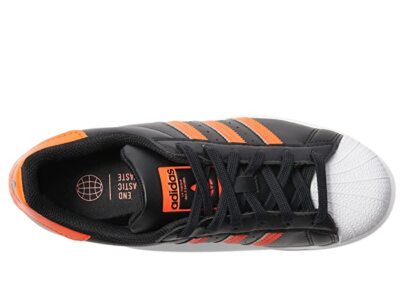 Adidas Superstar GY9329 Sneaker Kids Black Orange Leather Low Top - Main Image
