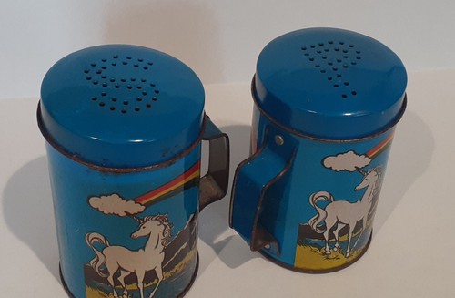 Vintage Salt and Pepper Shakers Rainbow Unicorn - Picture 4 of 4