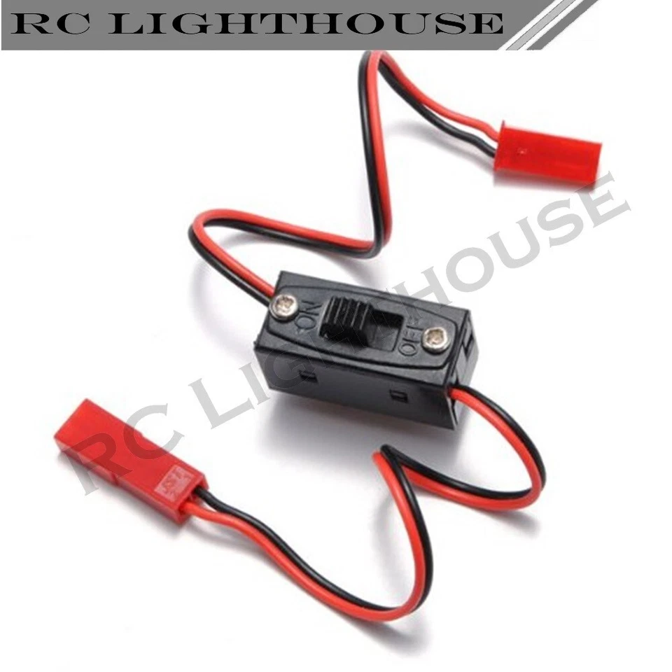 JST JR male female plug splitter package with Micro slide switch direct plug ins - Image 3 of 4