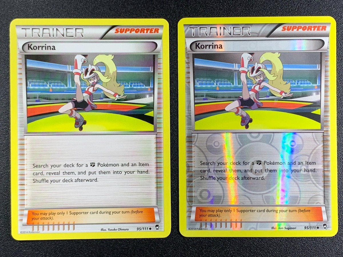 Korrina 95/111 Uncommon Furious Fists Pokemon 2014 NonHolo