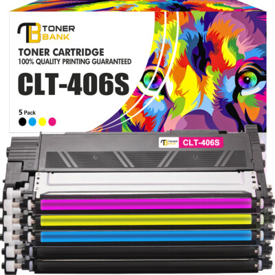 5 Toner für Samsung Xpress C410W C460W C460FW CLP-365 CLX-3300 CLX-3305 CLT-406S