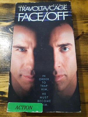 Face/Off VHS 1997 John Travolta Nicolas Cage 