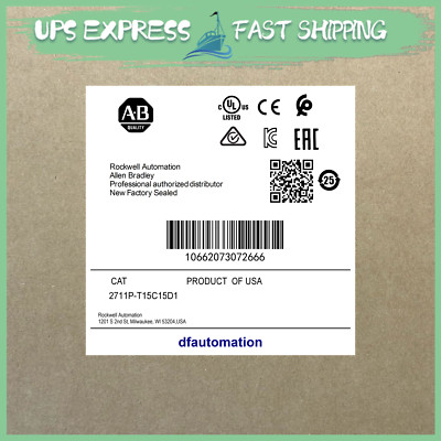 2711P-T15C15D1 AB PanelView Expedited Shipping 2711PT15C15D1 GQP0