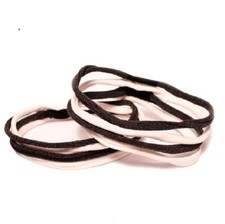 Mia Stringbean Elastics, Ponytail Holders, Hair Accessories w/ Strings/Slits